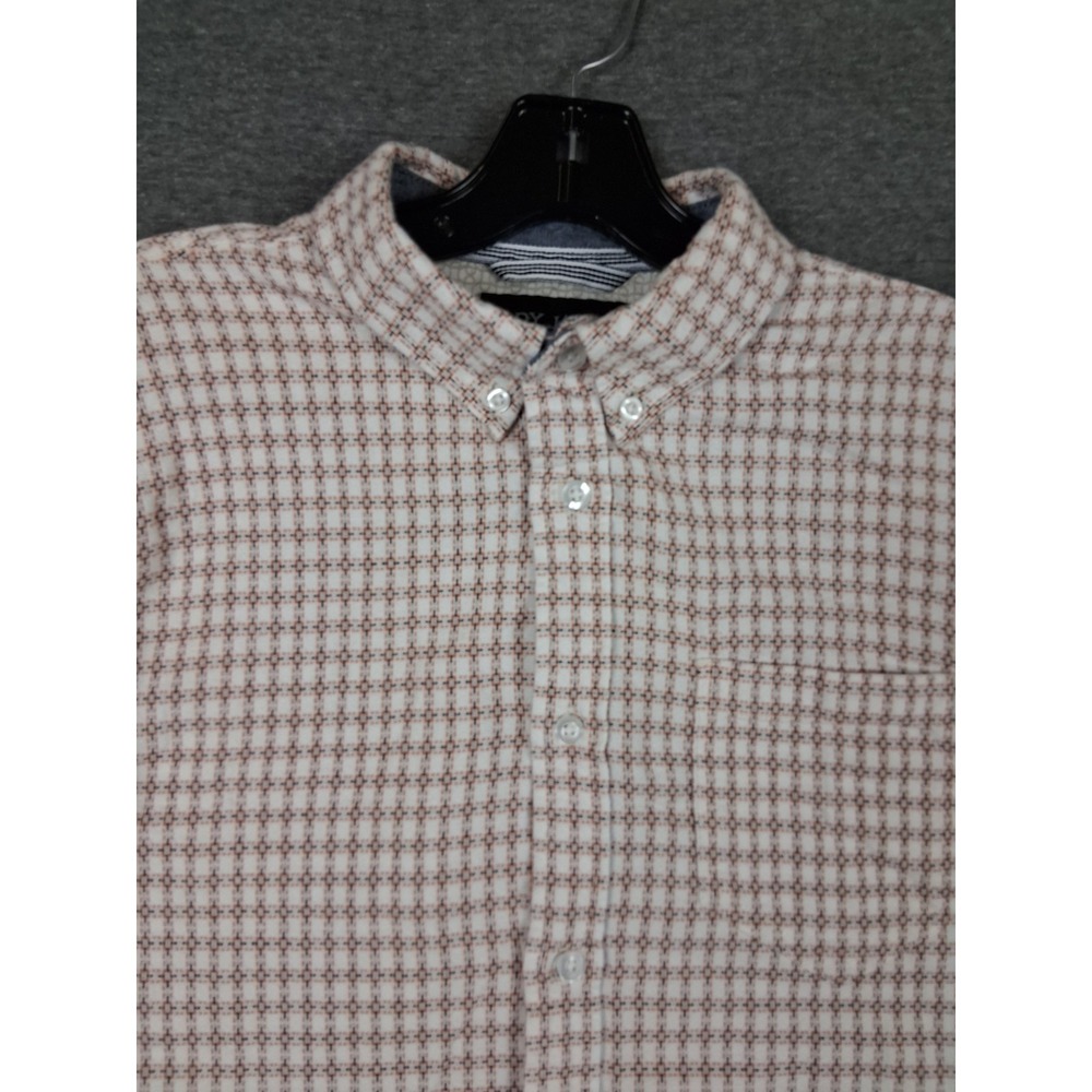 Cody James Mens Shirt M Brown Tan Geometric Cotton Gauze Cowboy‎ Rodeo Western